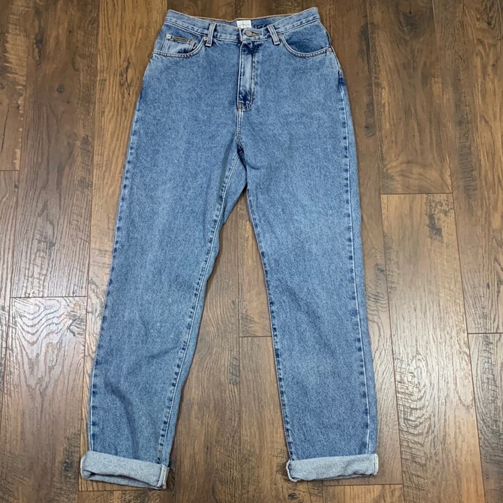 Calvin Klein Classic 5 Pocket Double Stone Wash Straight Leg Jeans
